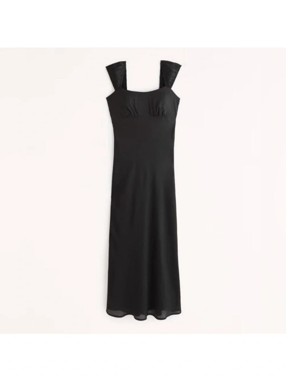 Abercrombie Black Slip Midi Dress - size M